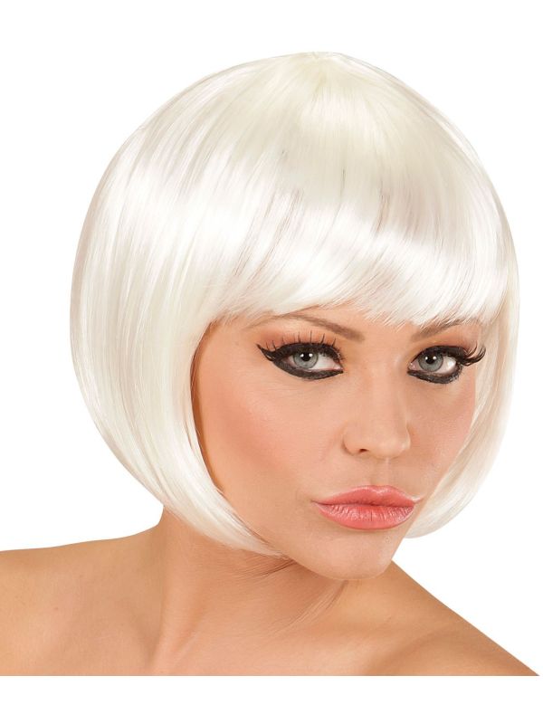 Witte Boblijn Pruik
