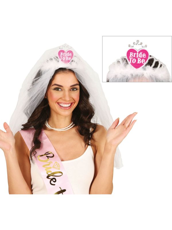 Witte Bruids Tiara Bride To Be