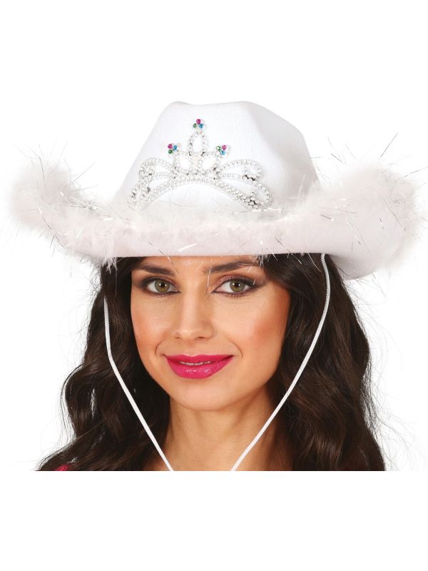 Witte Cowboyhoed Bachelorparty