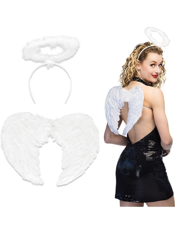 Witte Engel Accessoire set Dames