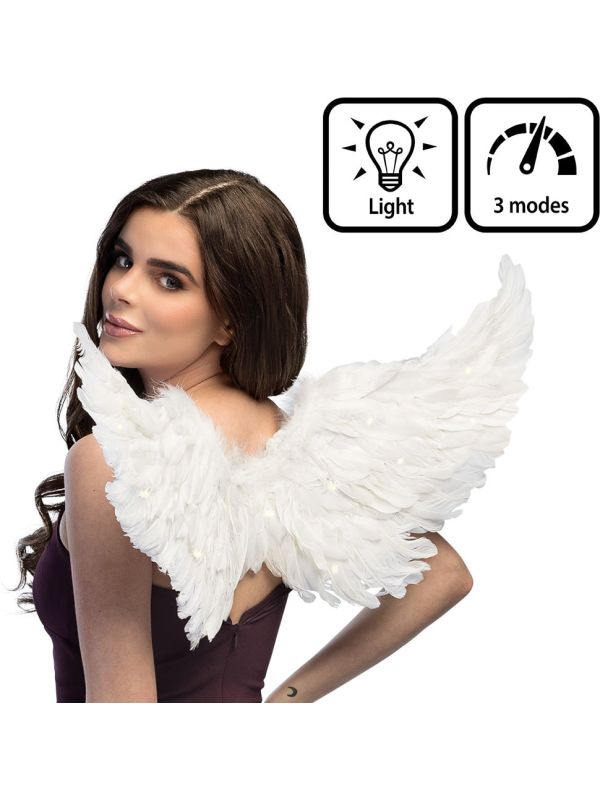 Witte Engelenvleugels met LED