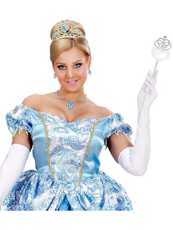 Witte Feeënstaf met Marabou