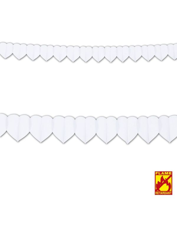 Witte Hartjes Guirlande