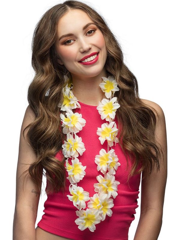 Witte Hibiscus Hawaiikrans