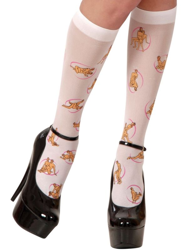 Witte Kamasutra Sokken