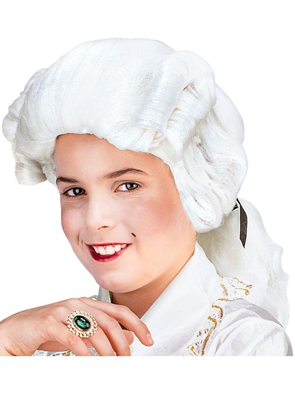 Witte Koloniale Jongens Pruik