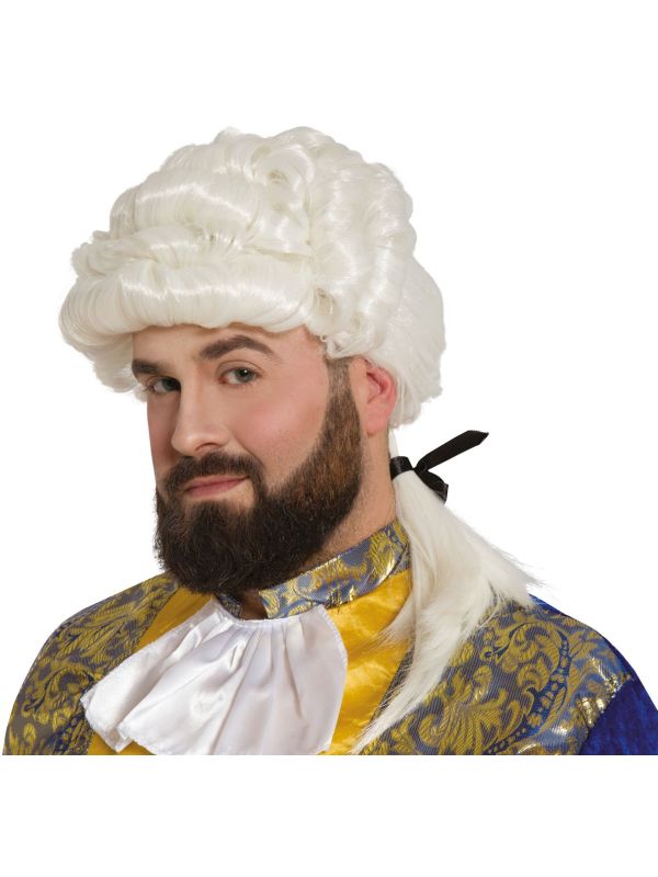 Witte Markies Pruik Budget