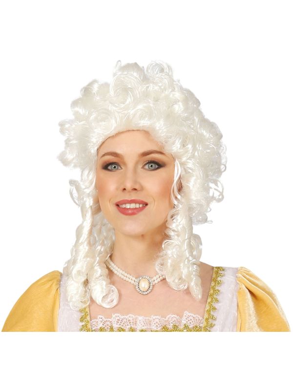Witte Markiezin Victoria Pruik
