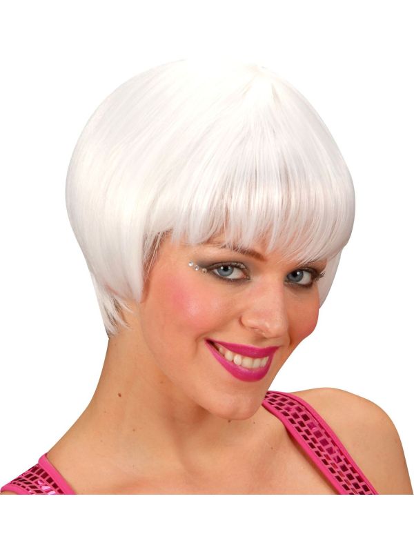 Witte Rave Pruik