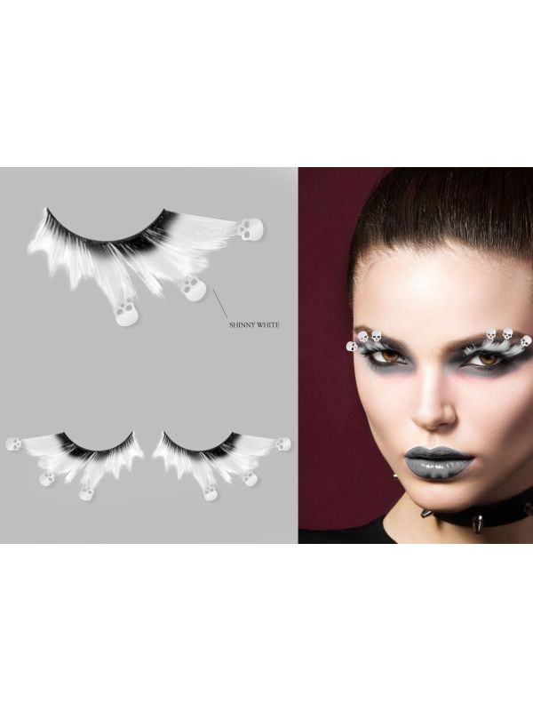 Witte Skeletten Wimpers