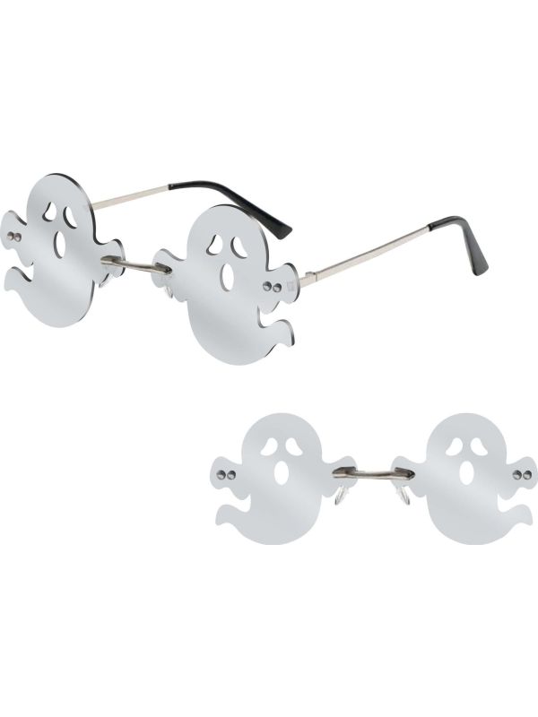 Witte Spookjes Bril Halloween