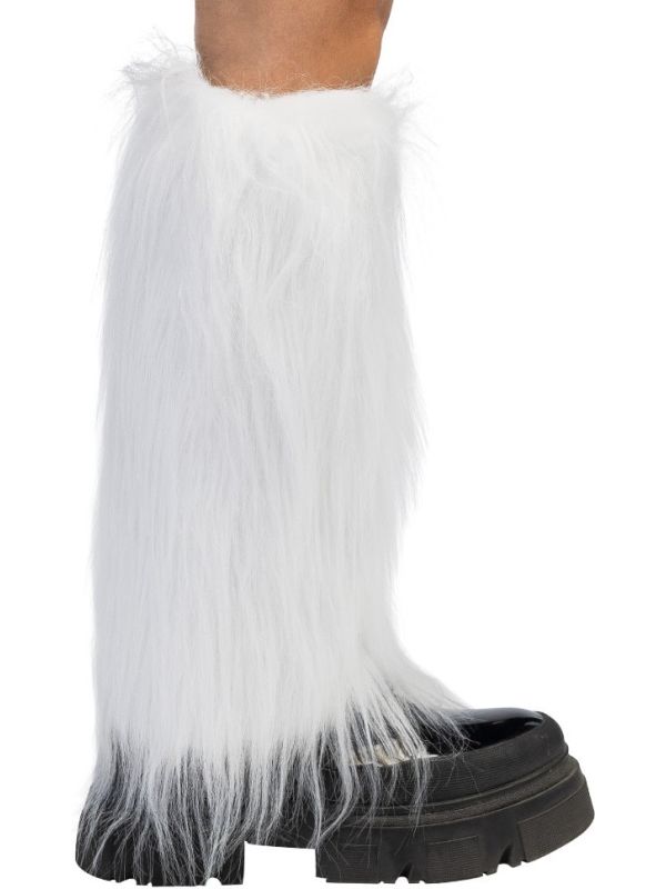 Witte UV Beenwarmers Dames