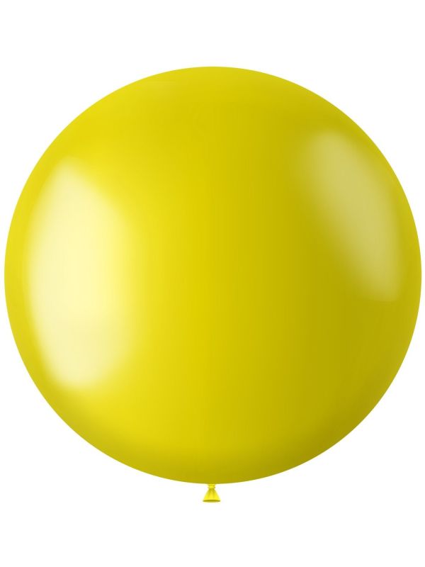 Xl Ballon Geel Metallic