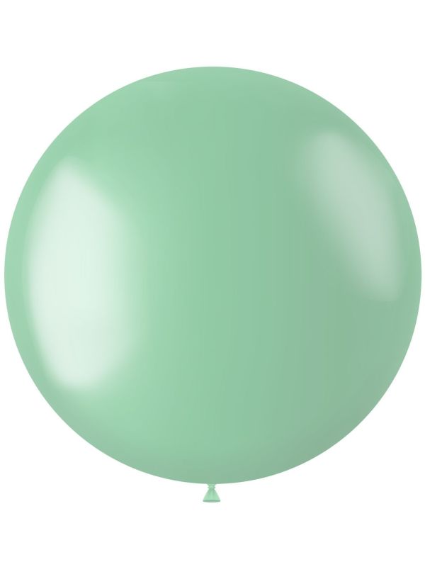 Xl Ballon Mintgroen Metallic