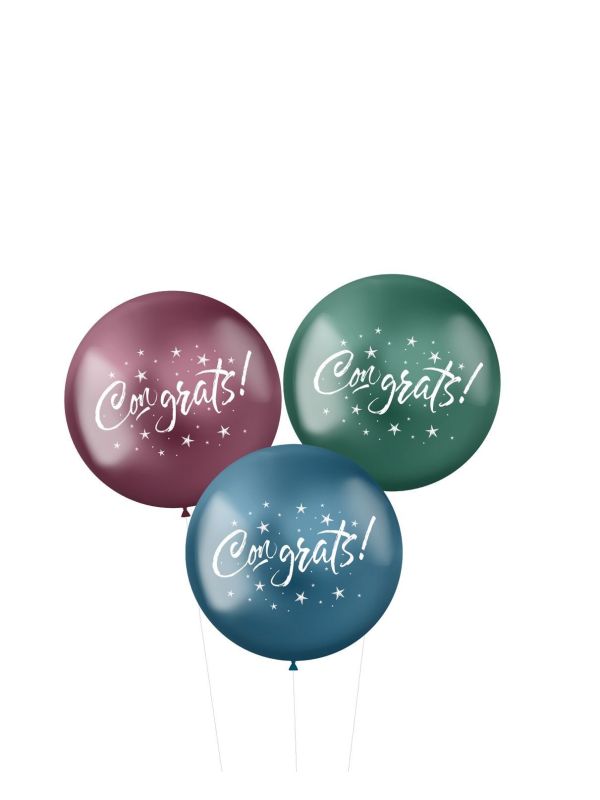 Xl Ballonnen Congrats Stellar 3 Stuks