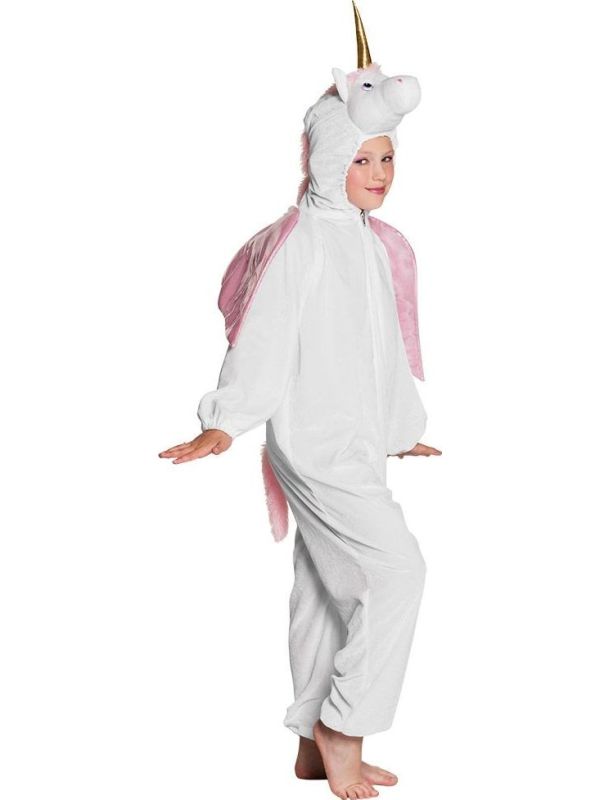 Zachte Eenhoorn Jumpsuit Kind Wit