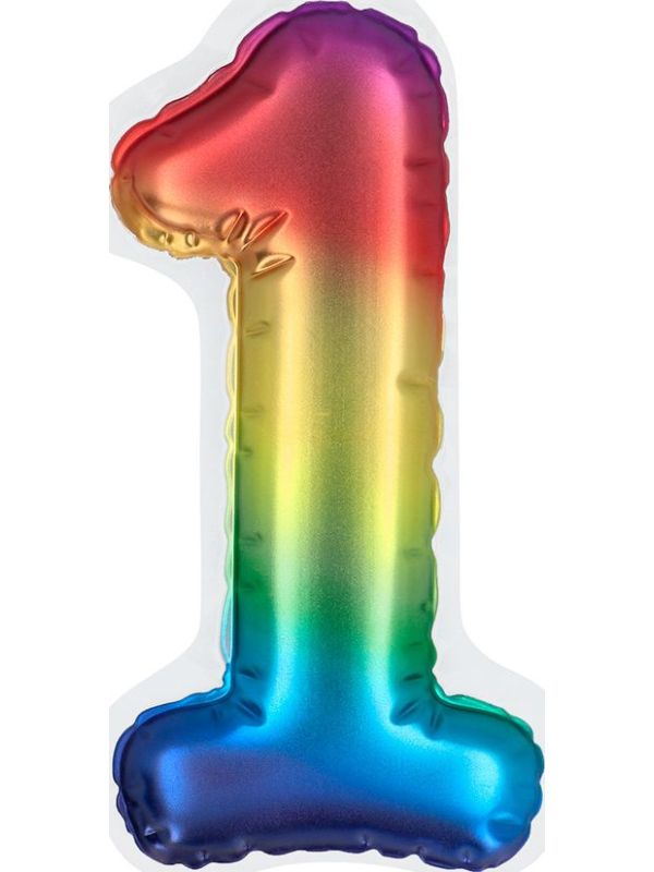 Zelfklevende Folieballon Regenboog 1