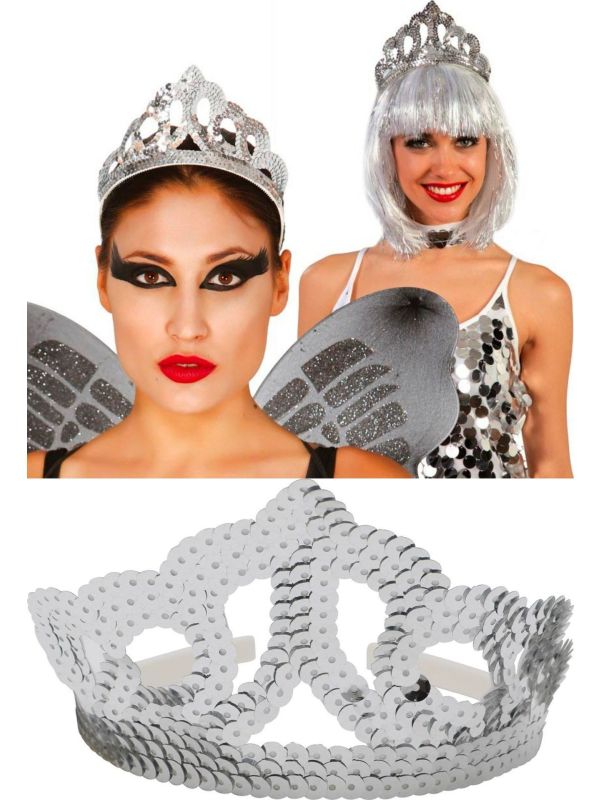 Zilver Pailletten Kroon