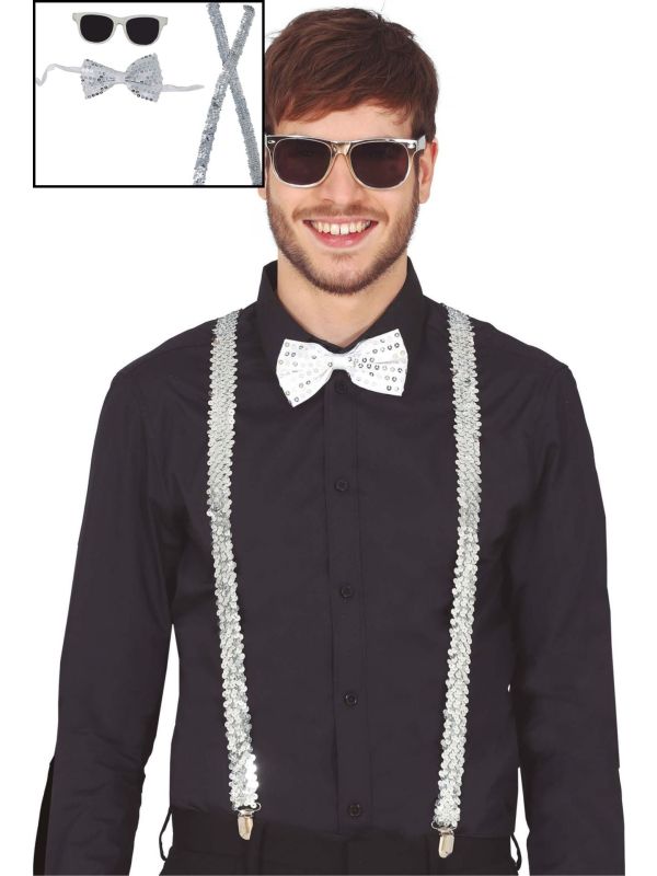 Zilver Pailletten Thema Set