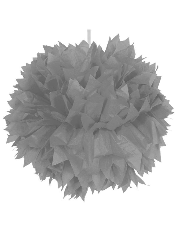 Zilver Pompom Hanger 30cm