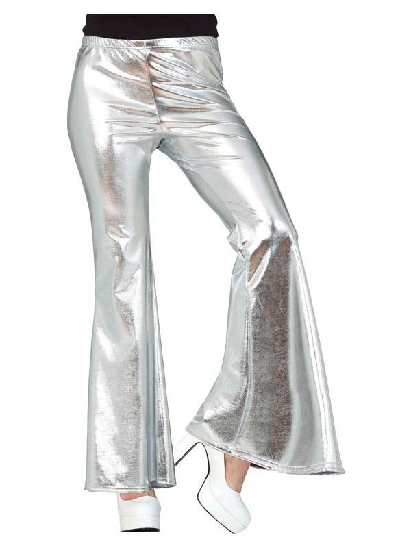 Zilveren 70's Broek Dames