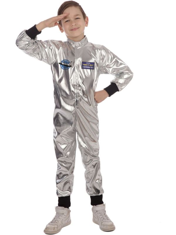 Zilveren Astronaut Kostuum Jongens