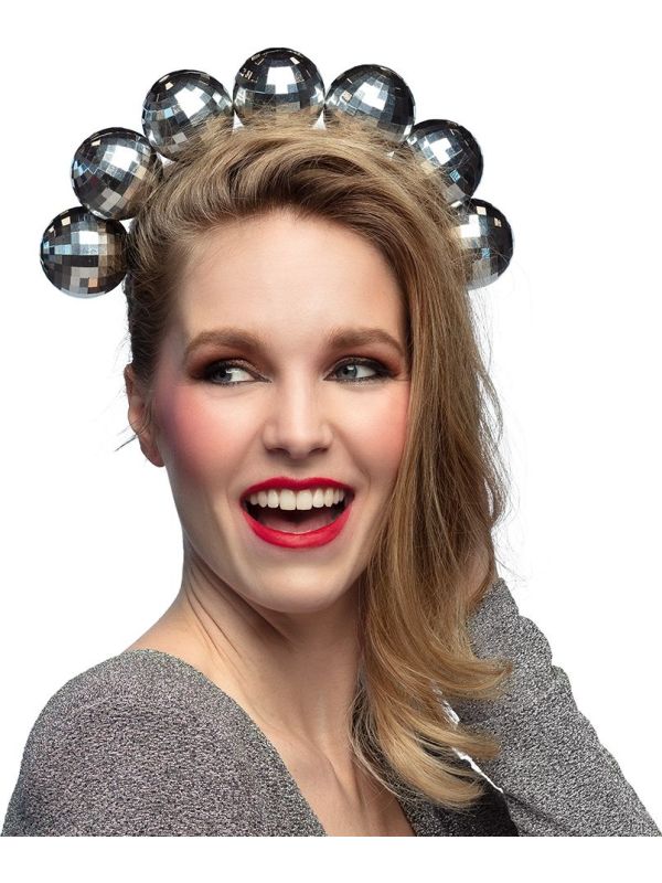 Zilveren Disco Diadeem Tiara