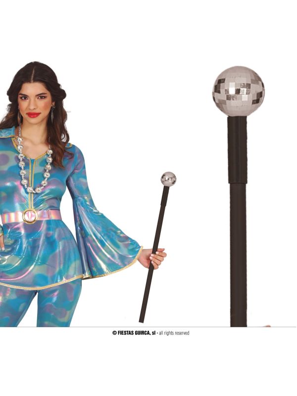 Zilveren Discobal Staf