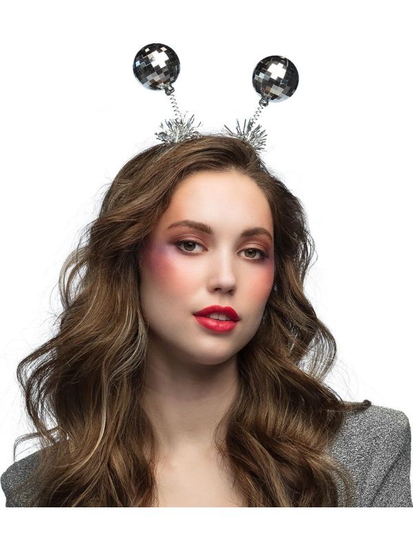 Zilveren Discoballen Diadeem Tiara