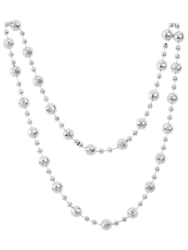 Zilveren Discoballen Ketting