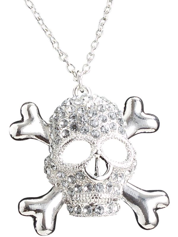 Zilveren Doodshoofd Ketting