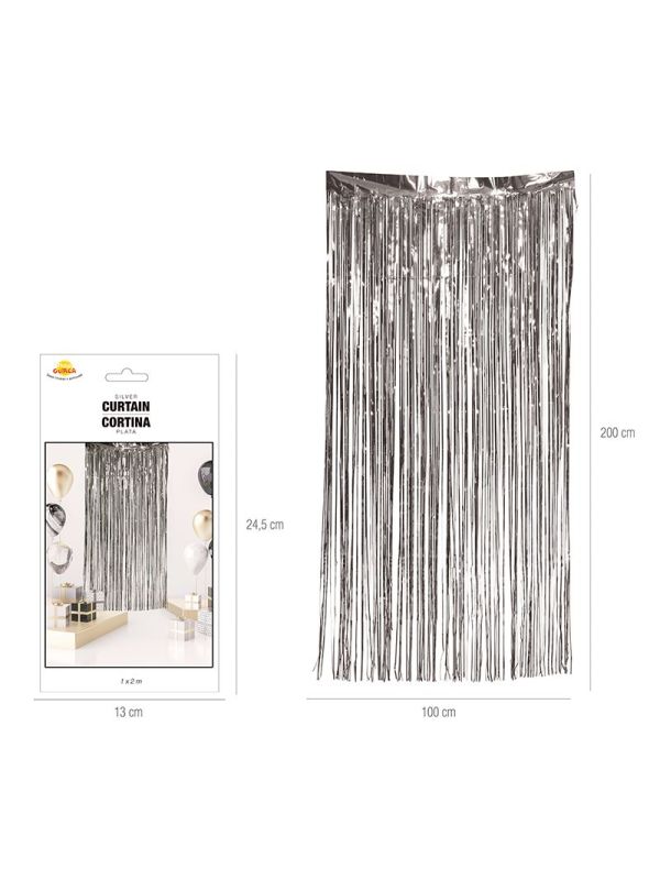 Zilveren Feestgordijn