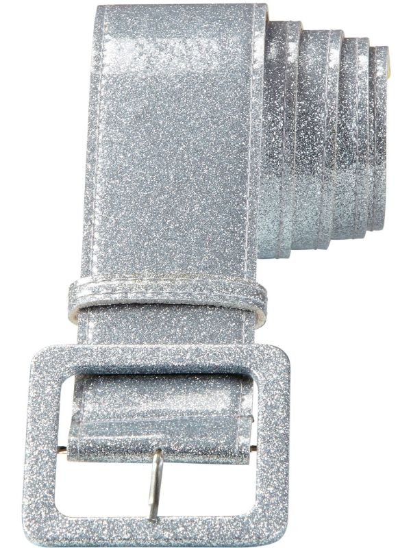 Zilveren Glitter Riem Dames