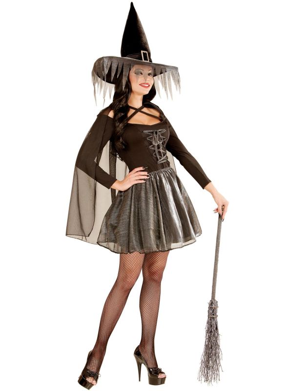 Zilveren Kostuum Heks