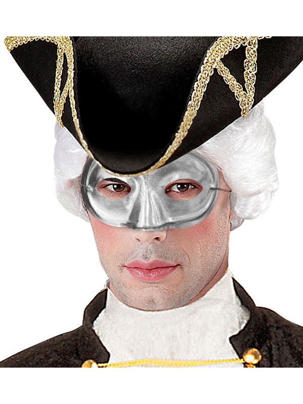 Zilveren Maskerade Masker