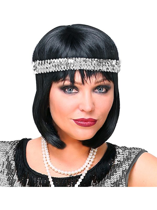 Zilveren Pailletten Hoofdband