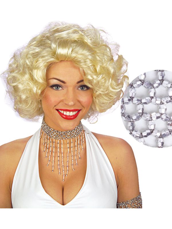 Zilveren Parel Nekband