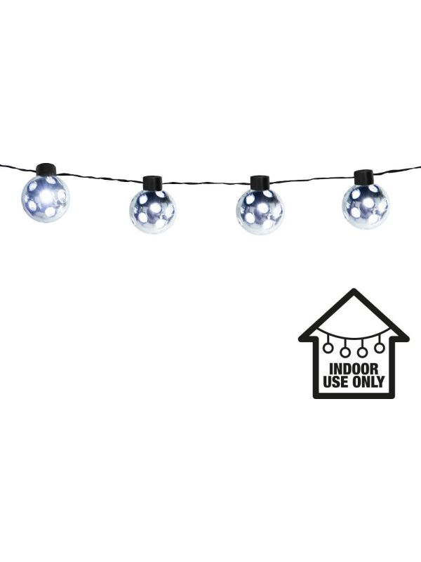Zilveren Partybal Led Lichtsnoer
