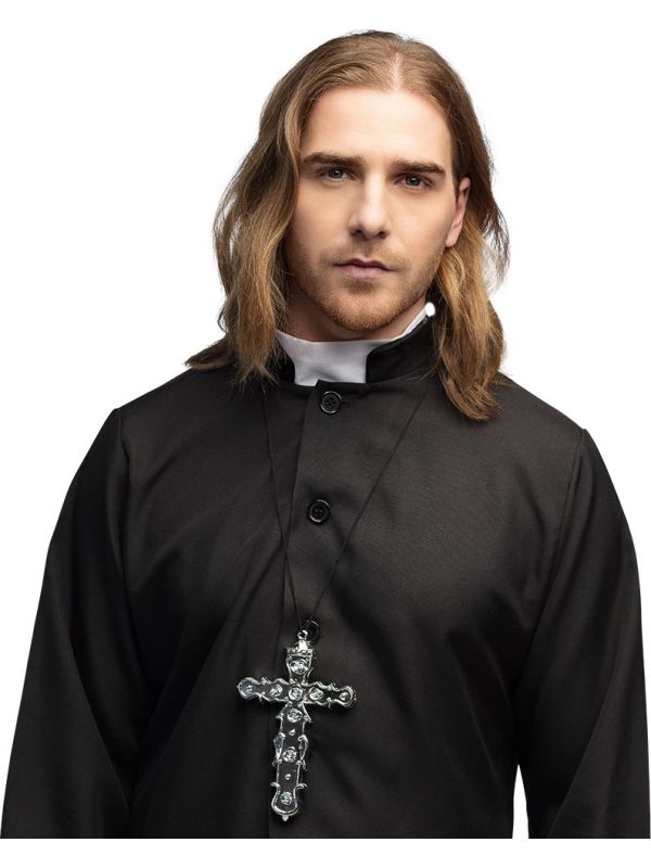 Zilveren Priesterkruis Ketting