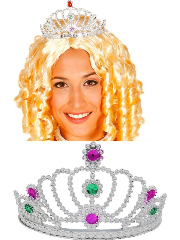 Zilveren Prinsessenkroon met Steentjes