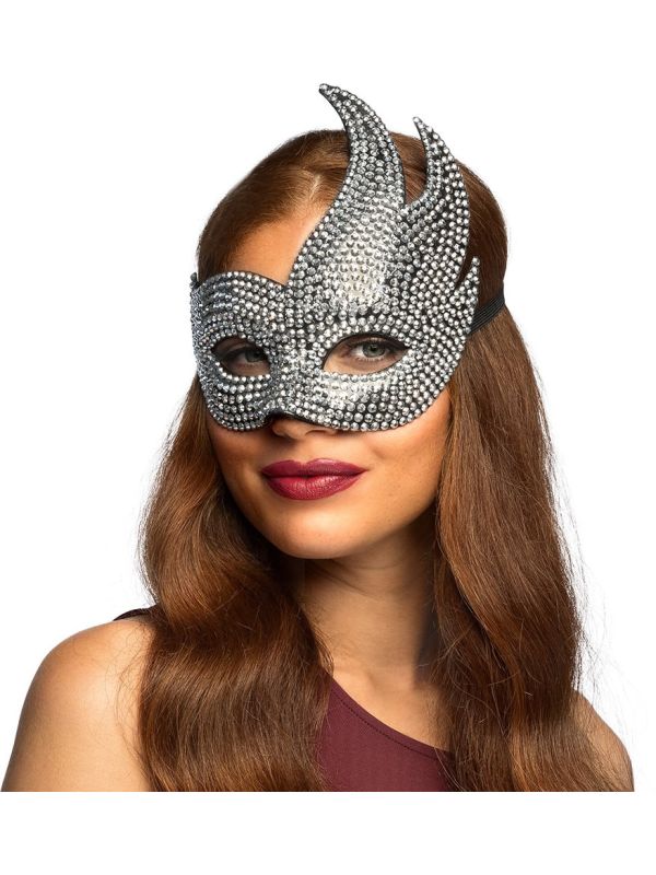 Zilveren Rijnsteen Oogmasker