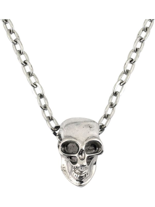 Zilveren Schedel Ketting