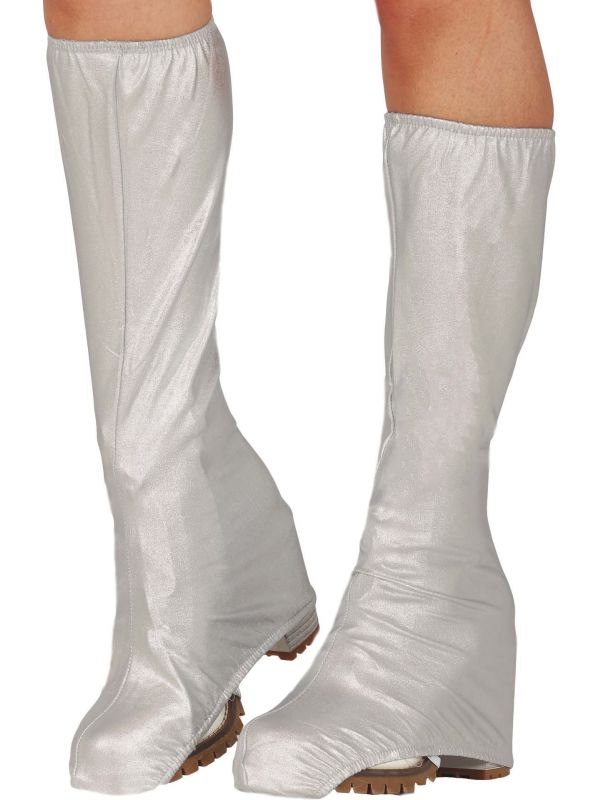 Zilveren Schoenhoezen 70's Rock 45cm