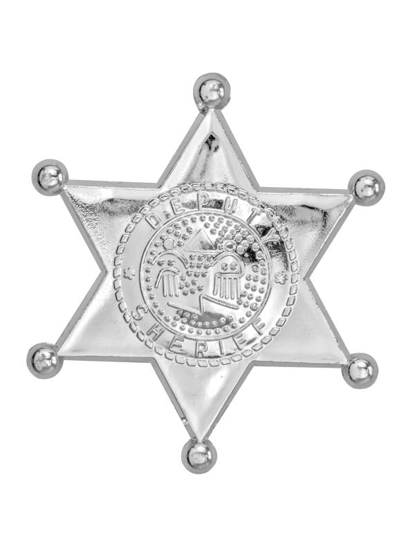 Zilveren Sheriff Ster Speld