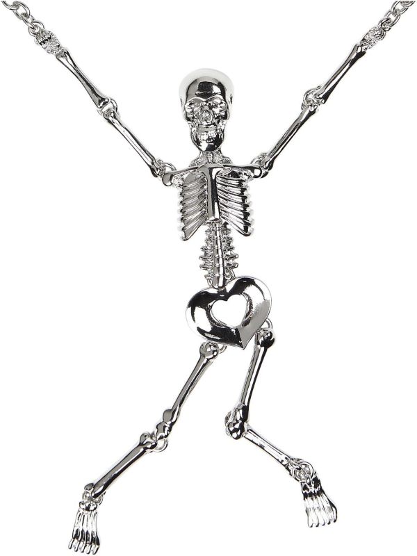 Zilveren Skelet Ketting