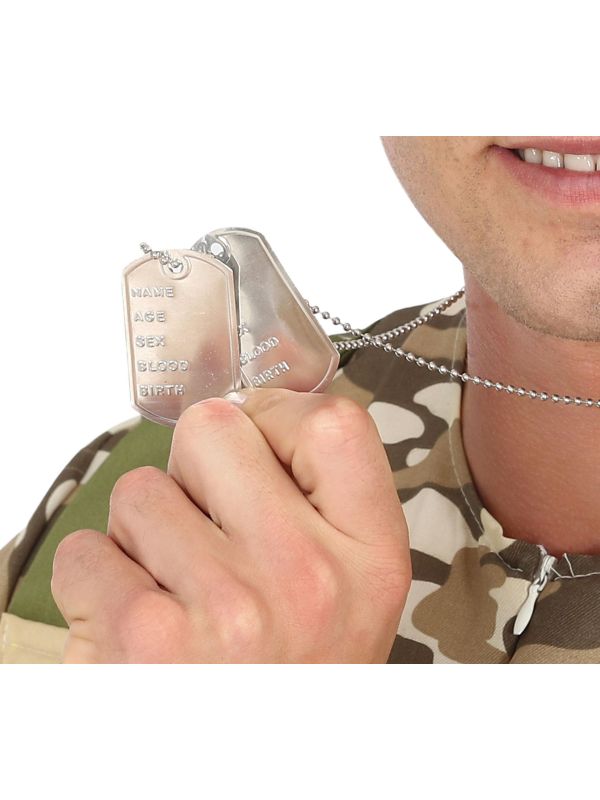 Zilveren Soldaten Ketting Hanger