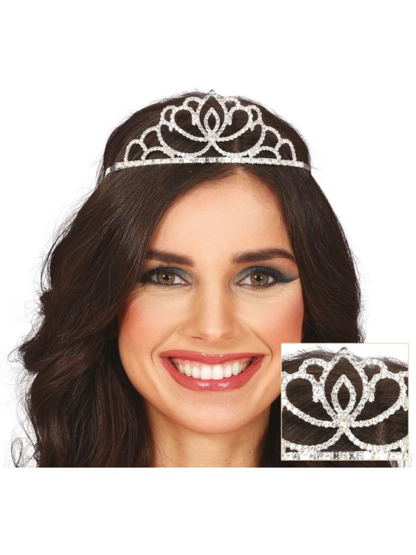 Zilveren Tiara Bruid Dames
