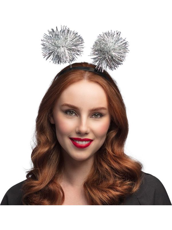 Zilveren Tinsel Oud en Nieuw Tiara Diadeem