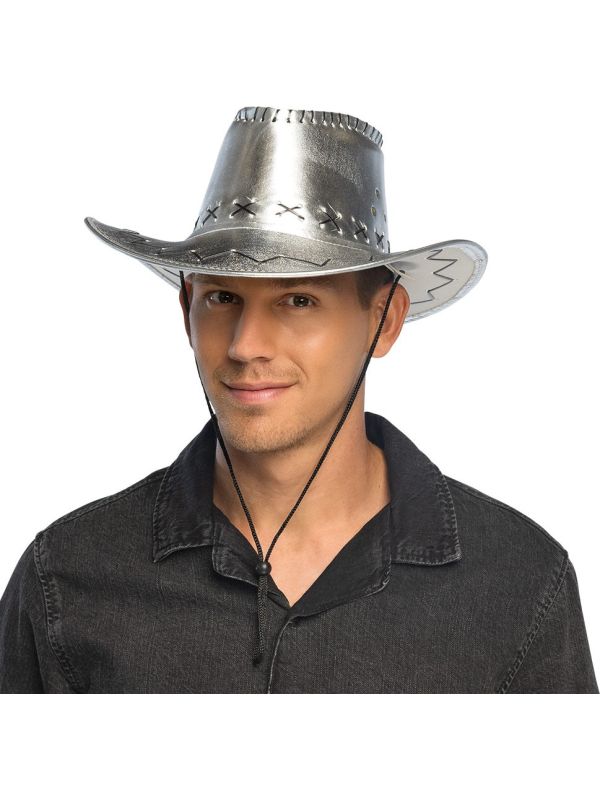 Zilveren Western Cowboyhoed