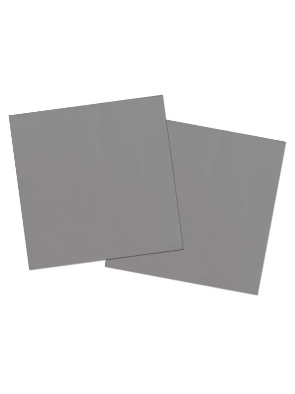 Zilverkleurige Servetten 20 Stuks